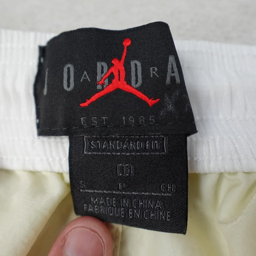 Jordan x Off White Woven Pants Mens Small Fossil Virgil Abloh Nylon DB4250